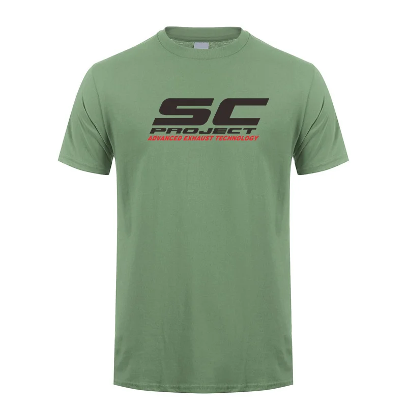 SC Project T Shirt Summer Men Cotton Short Sleeve SC Project T-shirts Mans Gift Tees LH-510