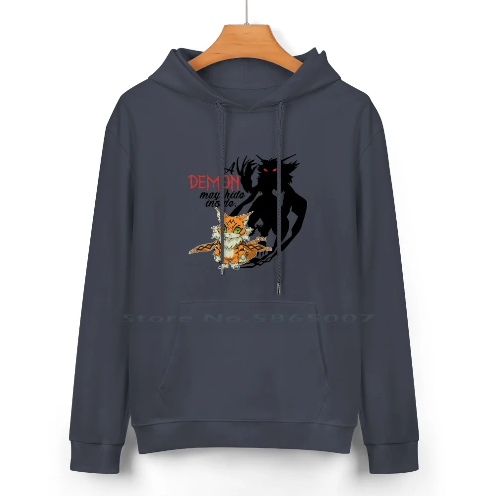 A Demon May Hide Inside Pure Cotton Hoodie Sweater 24 Colors Meicoomon Tri Digimon Adnevture Meicrackmon Demon Shadow Dark Red