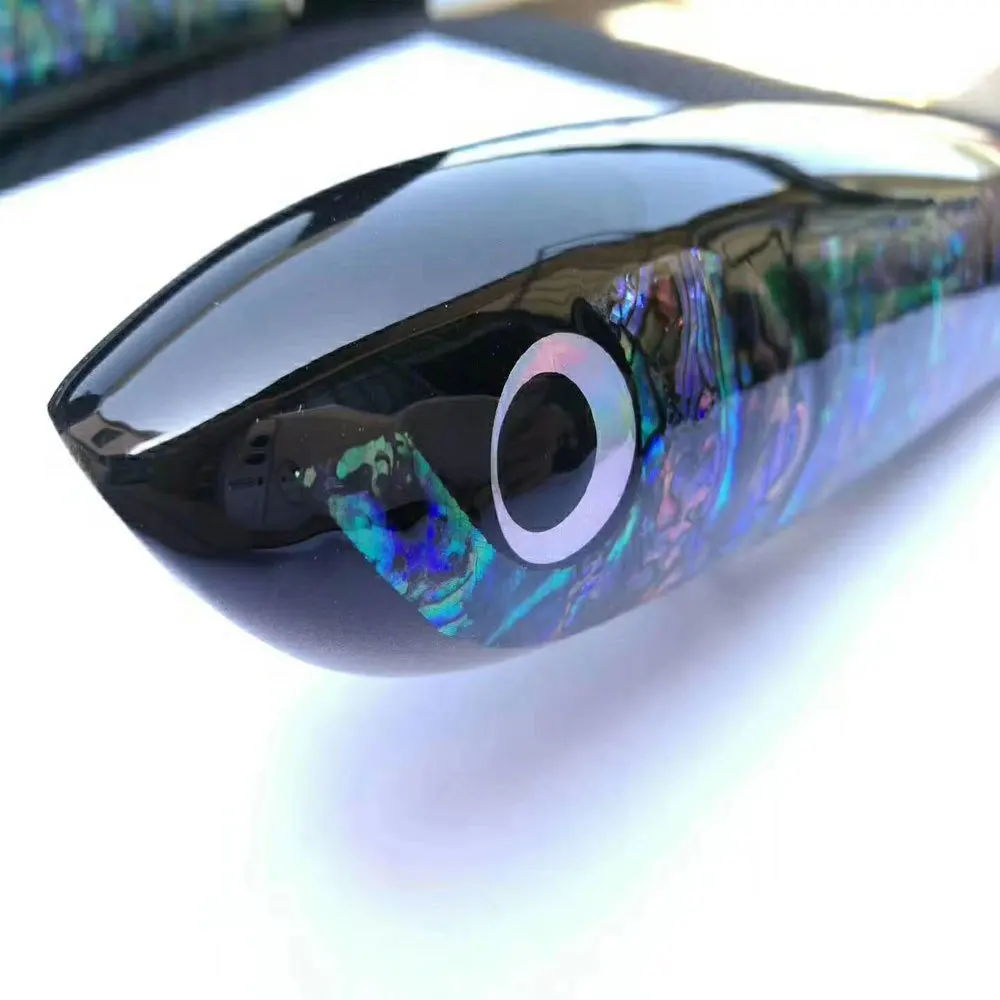

80g 120g 140g Saltwater Floating Pencil Abalone Shell GT Popper Lures Wooden Tuna Trolling Lure Boat Surface Fishing Bait