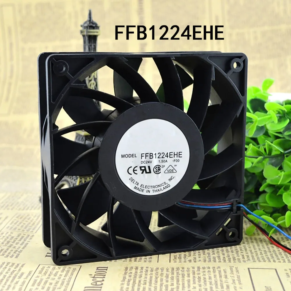 High-Airflow cooling Fan FFB1224EHE-R00 24VDC frequency converter fan 1.5A 120*120*38 Inverter cooling fan