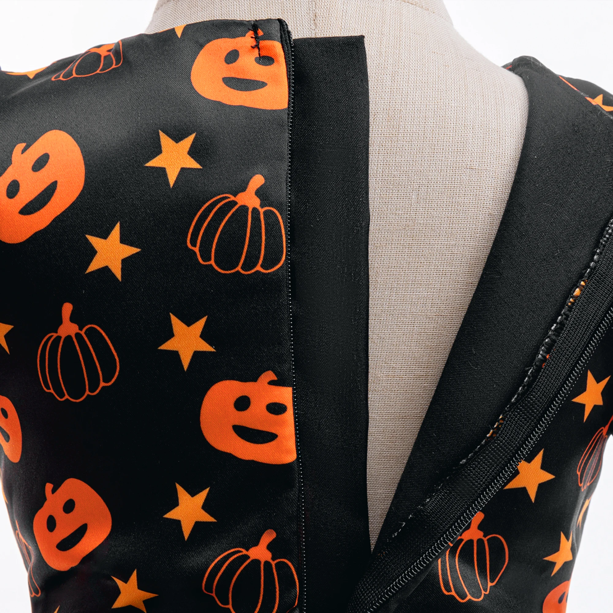 Kleinkind-Kürbis-Halloween-Party-Mädchenkleid, 1. Geburtstag, Brautjungfernkleid, Hochzeitsbankett-Kleid, Mädchen-Hexenkleid, Weihnachtskleid, Abschlussball-Kinderkleidung – Detail 8