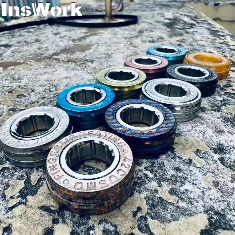 42Cosmo Fingers pitze Schlag ring haptische Münze Fingers pitze Kreisel Dekompression Spielzeug Metall Zappeln Zappeln Ring