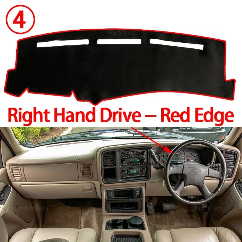 Für Chevrolet Silverado 1500 2500 3500 1999-2006 Dashboard Abdeckung Bord Anti-Rutsch-Matte Schützen Pad Auto Sonnenschirm teppich Teppich – Detail 12