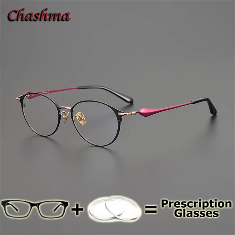 

Chashma Prescription Glasses Women Optical Titanium Anti Blue Myopia Lens Multifocal Progressive Lenses Luxury Girls Spectacles