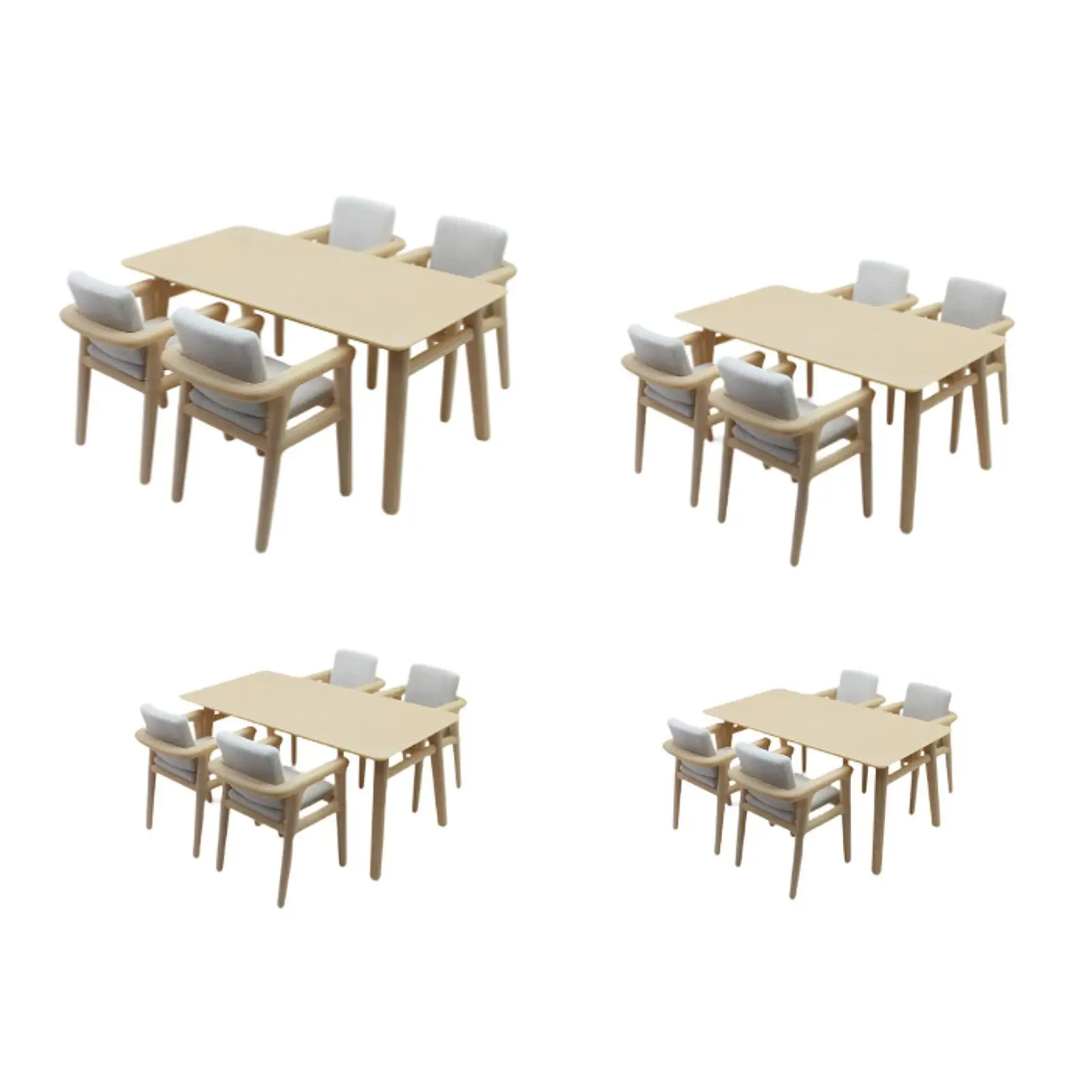 Mini tavolo per casa delle bambole, sedia, mobili in miniatura, regalo, scena di vita, decorazione, simulazione