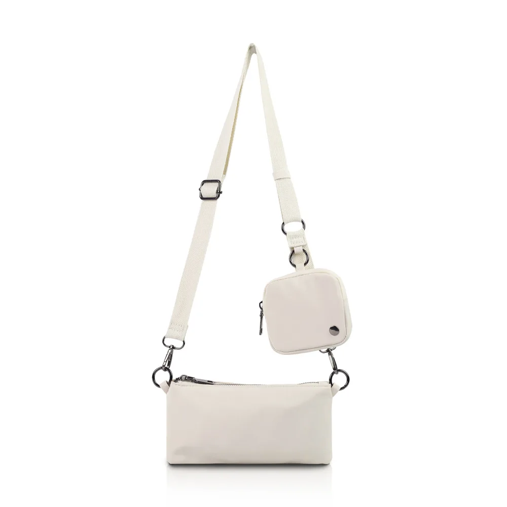 

Spring Autumn New Solid Color Minimalist Double Bag Set - Daily Commute Crossbody & Shoulder Bag