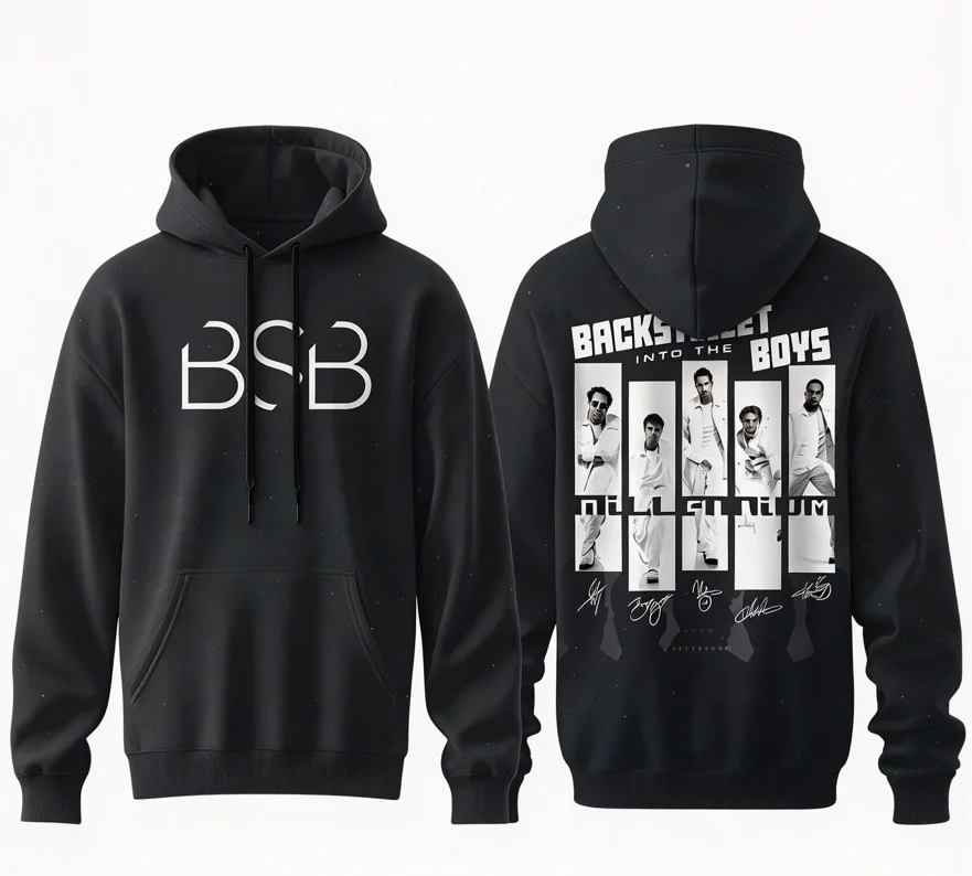 Backstreet Boys Inspired BSB Portrait Vintage Pop Band Fan Tribute Print Hoodie Men Women Retro Music Pullover Sweatshirt 2026