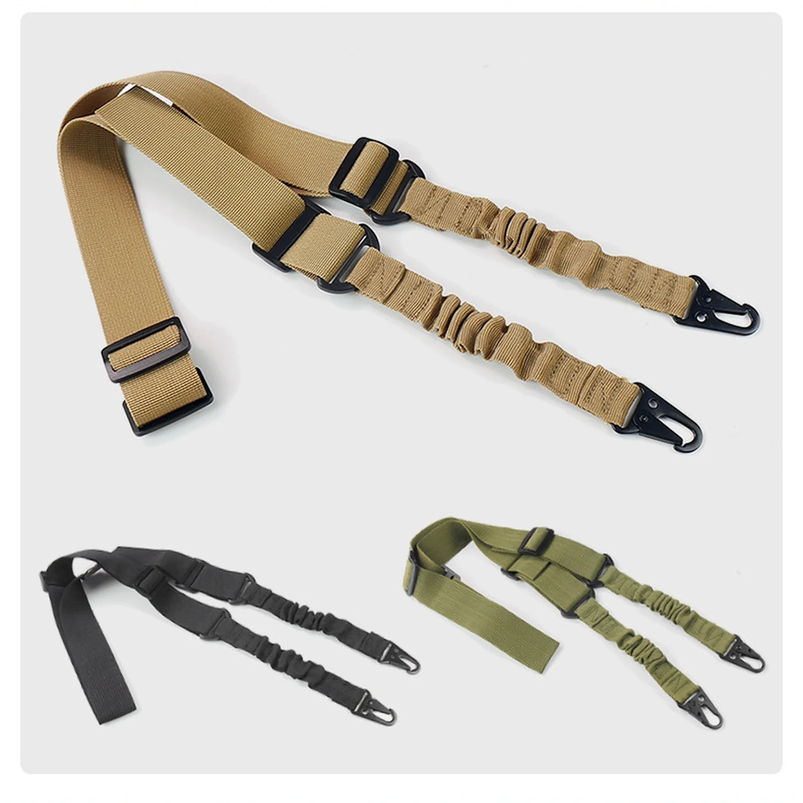 

Тактический двухточечный ремень, банджи, плечевой ремень, прочный нейлоновый ремень для винтовки, сверхмощный ремень для охоты на открытом воздухе, спортивные аксессуары