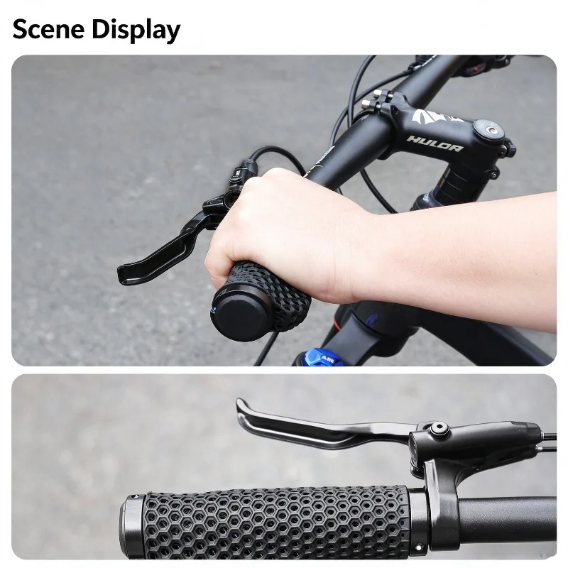 3D Printed  Hollow Bump Lock-On Mountain Bike Handlebar Grips Breathable MTB Hand Grips Cycling Modification Parts