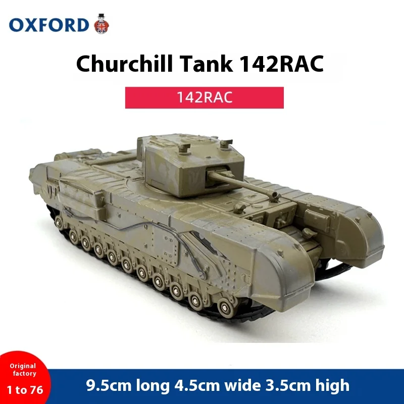 Литой под давлением OXFORD масштаб 1:76, танк Chugir 142RAC Toni 1943, военная модель автомобиля из сплава времен Второй мировой войны, Коллекционная игрушка, сувенирный дисплей