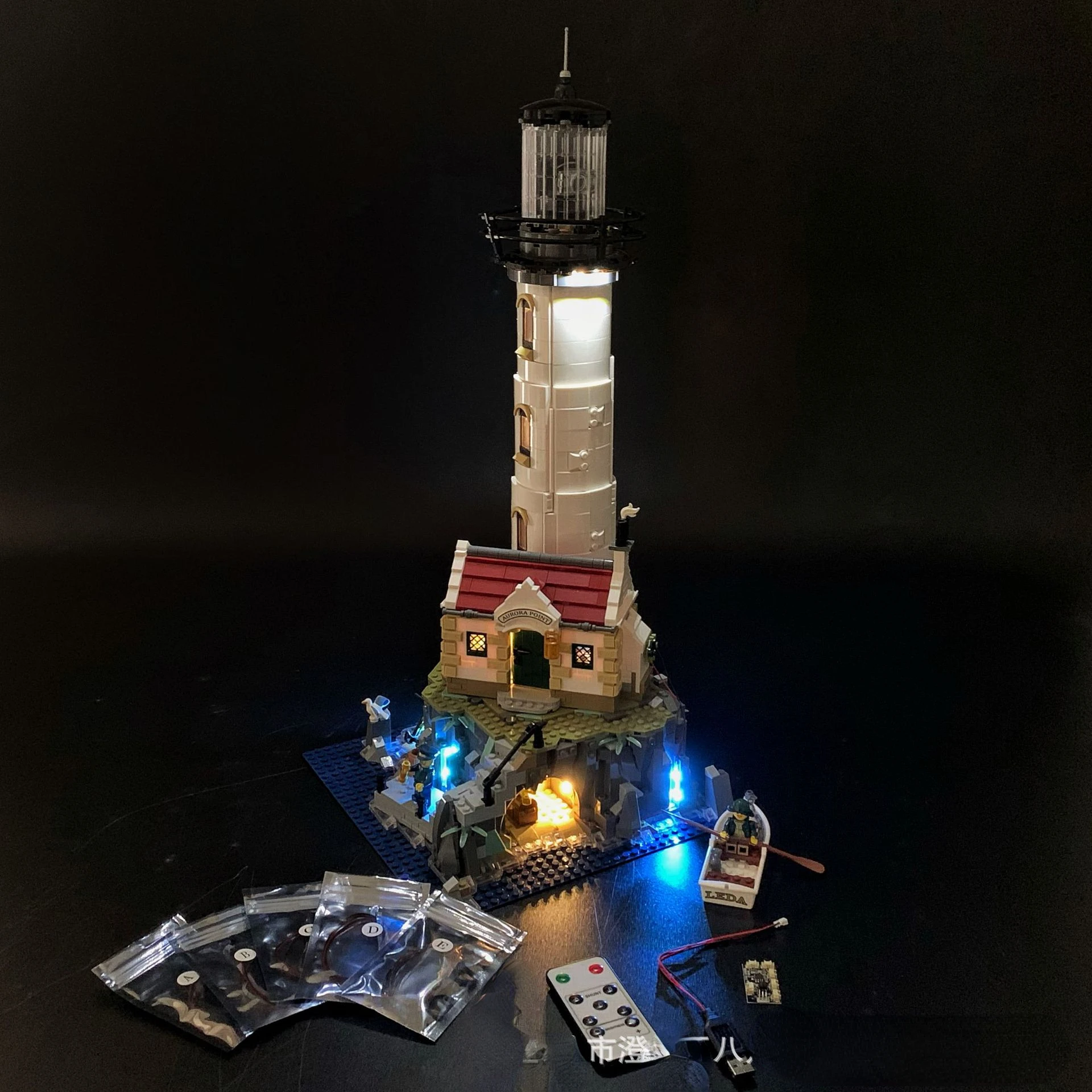 LED Light Kit for LEGO Motorized Lighthouse 21335 Building Blocks view 5