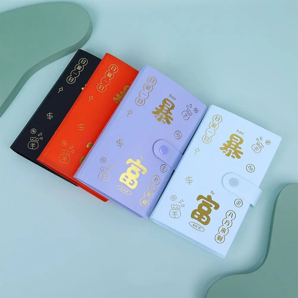 

Get Rich Overnight 100 Envelopes Money Saving Challeng PP Large Capacity Mini Binder Savings Challenge Save Money Waterproof