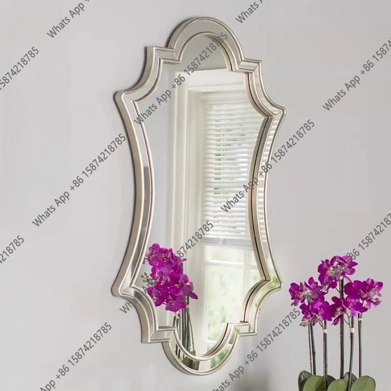 Mirror desktop dresser-style decoration can be arranged props makeup mirror wind small photo office station