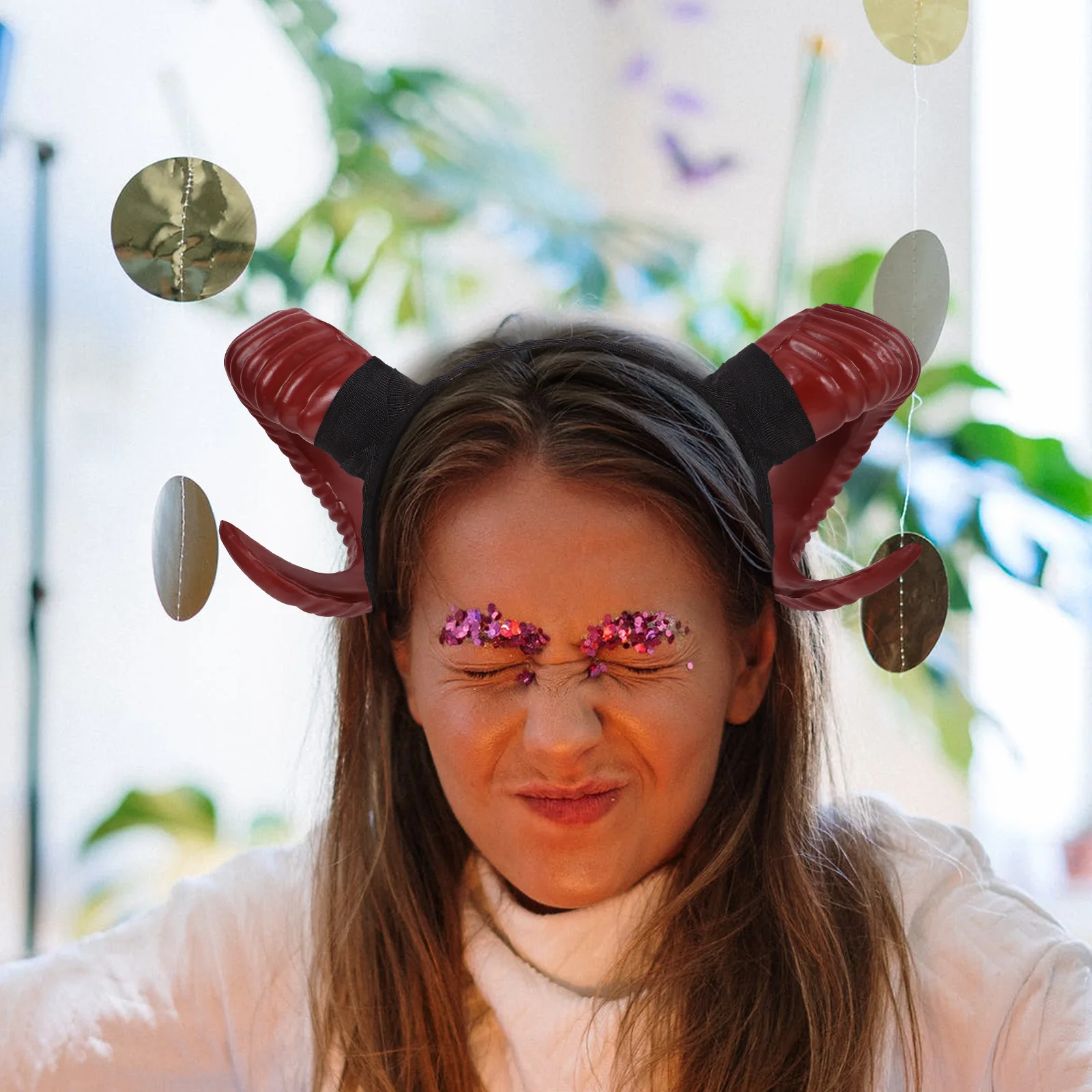 

Horn Headband Halloween Cosplay Party Costume Costume Headband Hair Accessories Props Horns Headgear