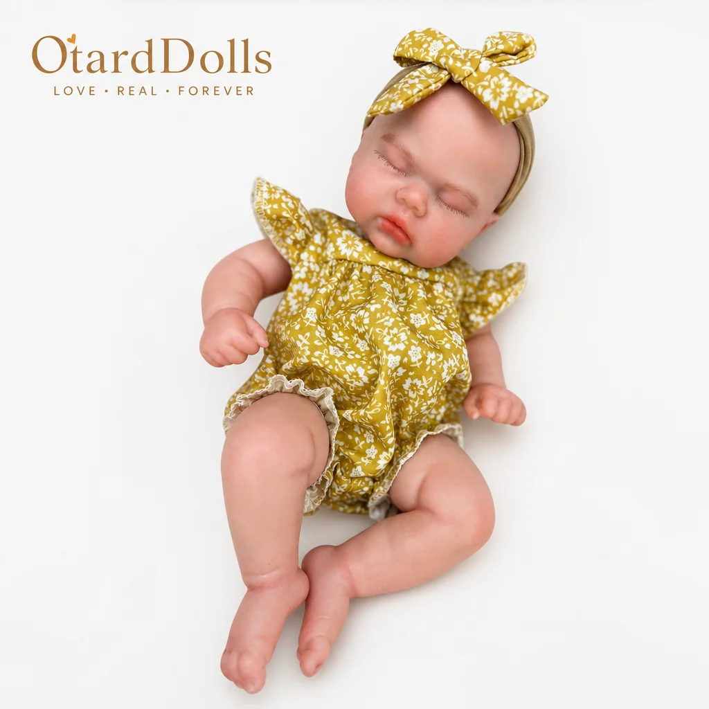 

13 Inch Sleeping Full Body Soft SIlicone Newborn Baby Doll Handmade Soft Touch Newborn Baby Doll For Birthday Gifts