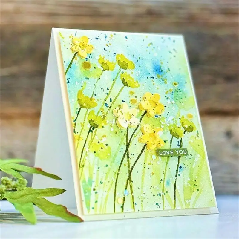 زهرة القالب قطع ورقة النقش Die Die Carbon Steel Dies for Card Making Scrapbooking Borkmarks