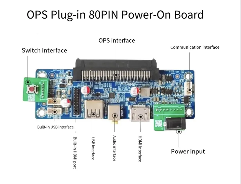 Teaching machine ops computer boot board ops computer adapter board 80-pin adapter seat