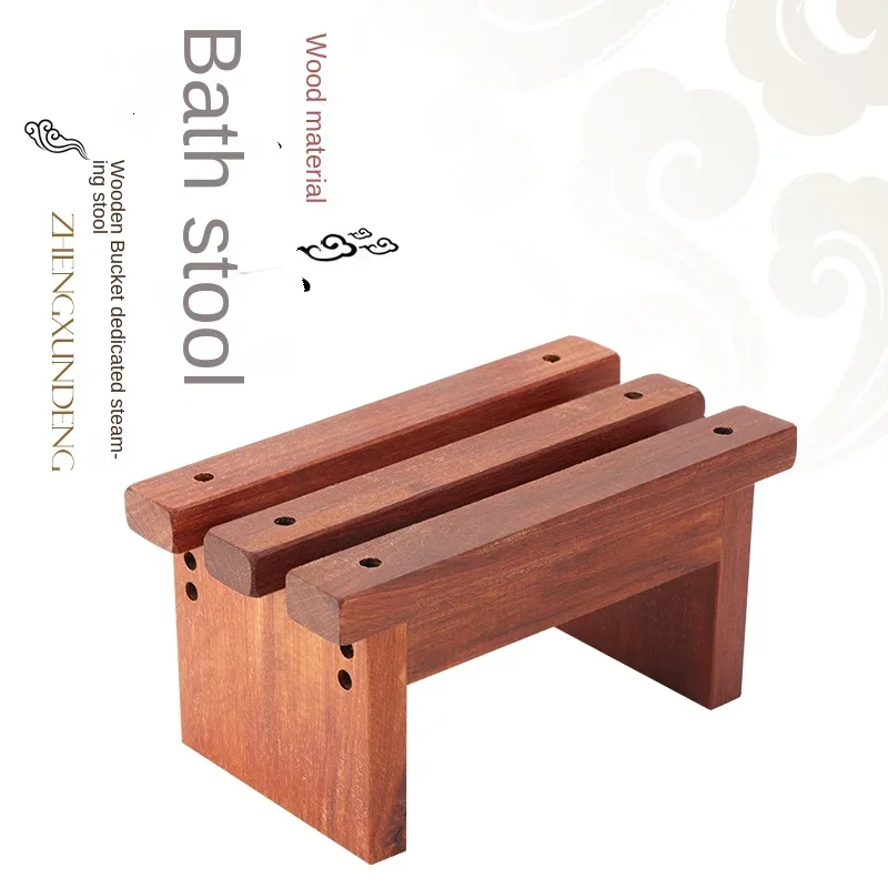 Wide Solid Wood Bench-Multi-Purpose Small Wooden Stool for Foot Washing Bathroom and Living Room Utility Chair Versatile Durable