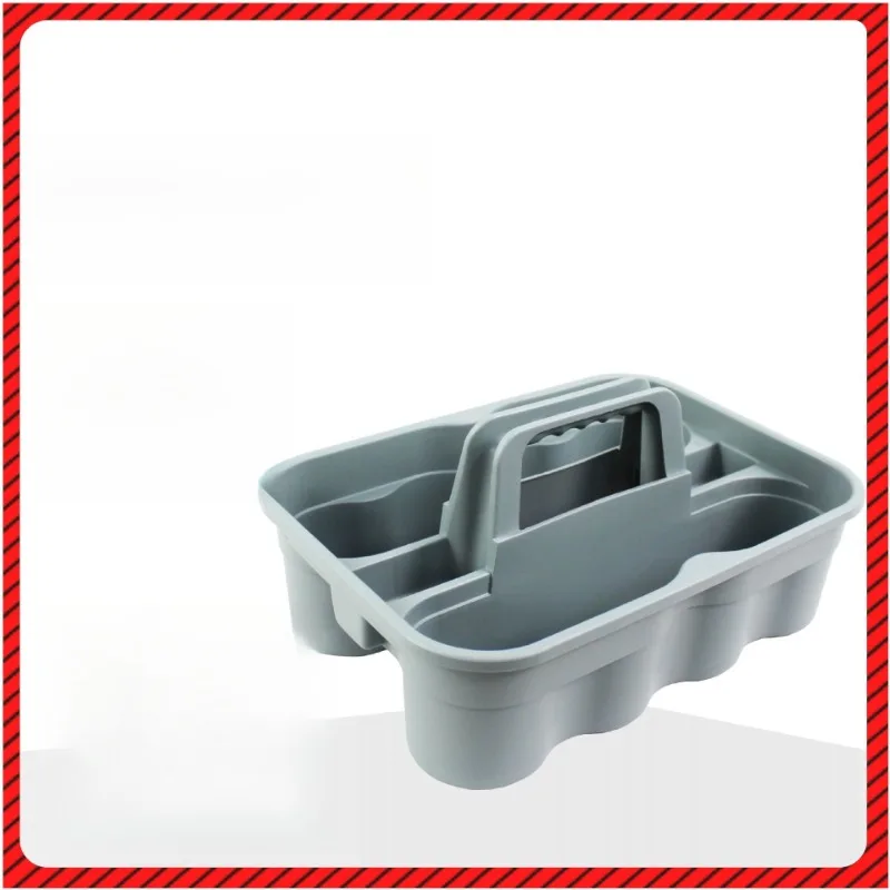 

Portable cleaning basket Tool basket Plastic rectangular storage frame Hotel room cleaning Small toolbox Sundries basket