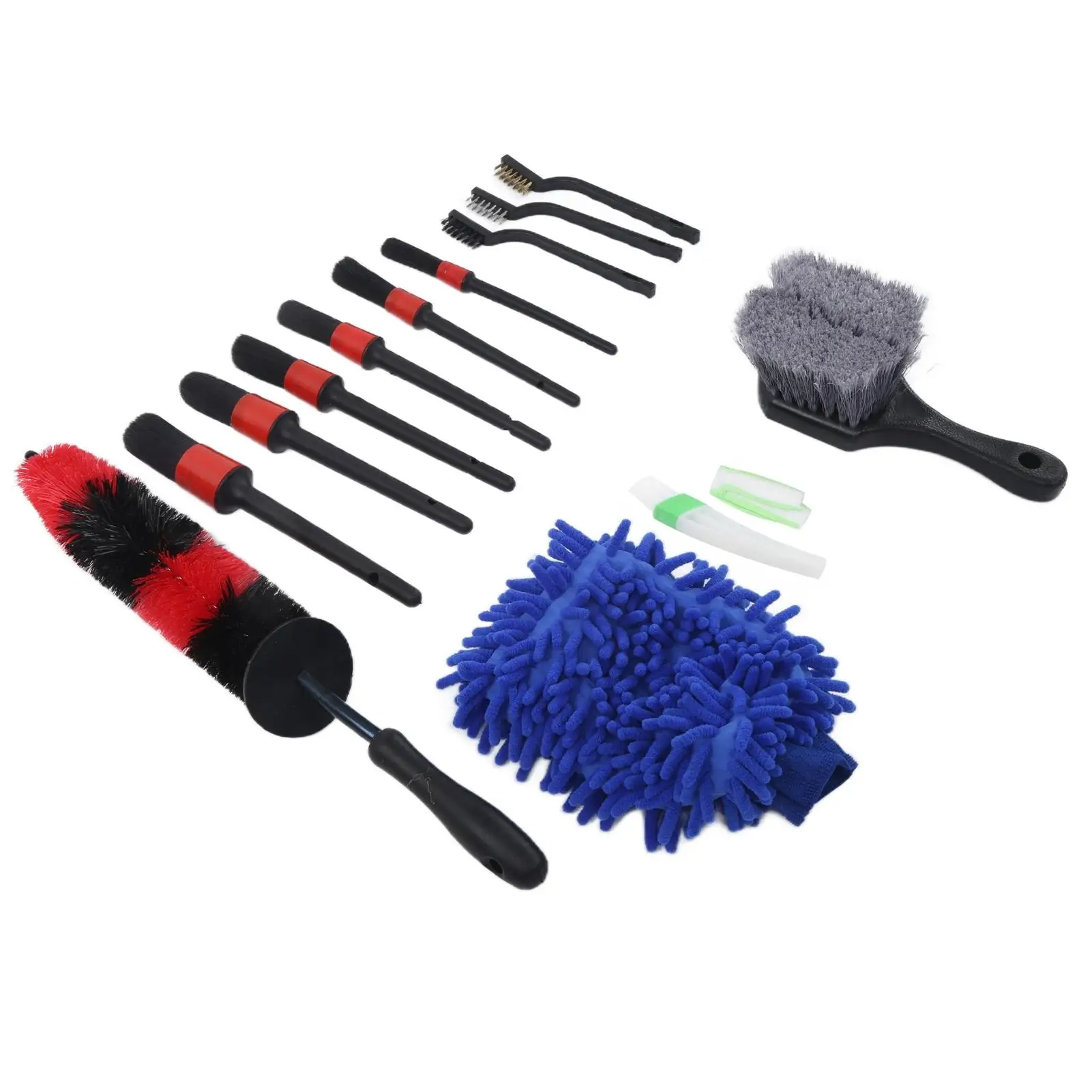 Car Cleaning Brush Set Detailing Brushes Long for bicycle for bumpers for exhaust Pipes for truck for engine Compartment for