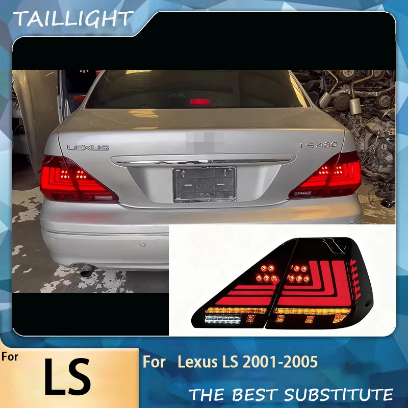 LED Tail Lights for Lexus LS430 2001 2002 2003 2004 2005 Rear Lamp Dynamic Driving Light Sequence Light
