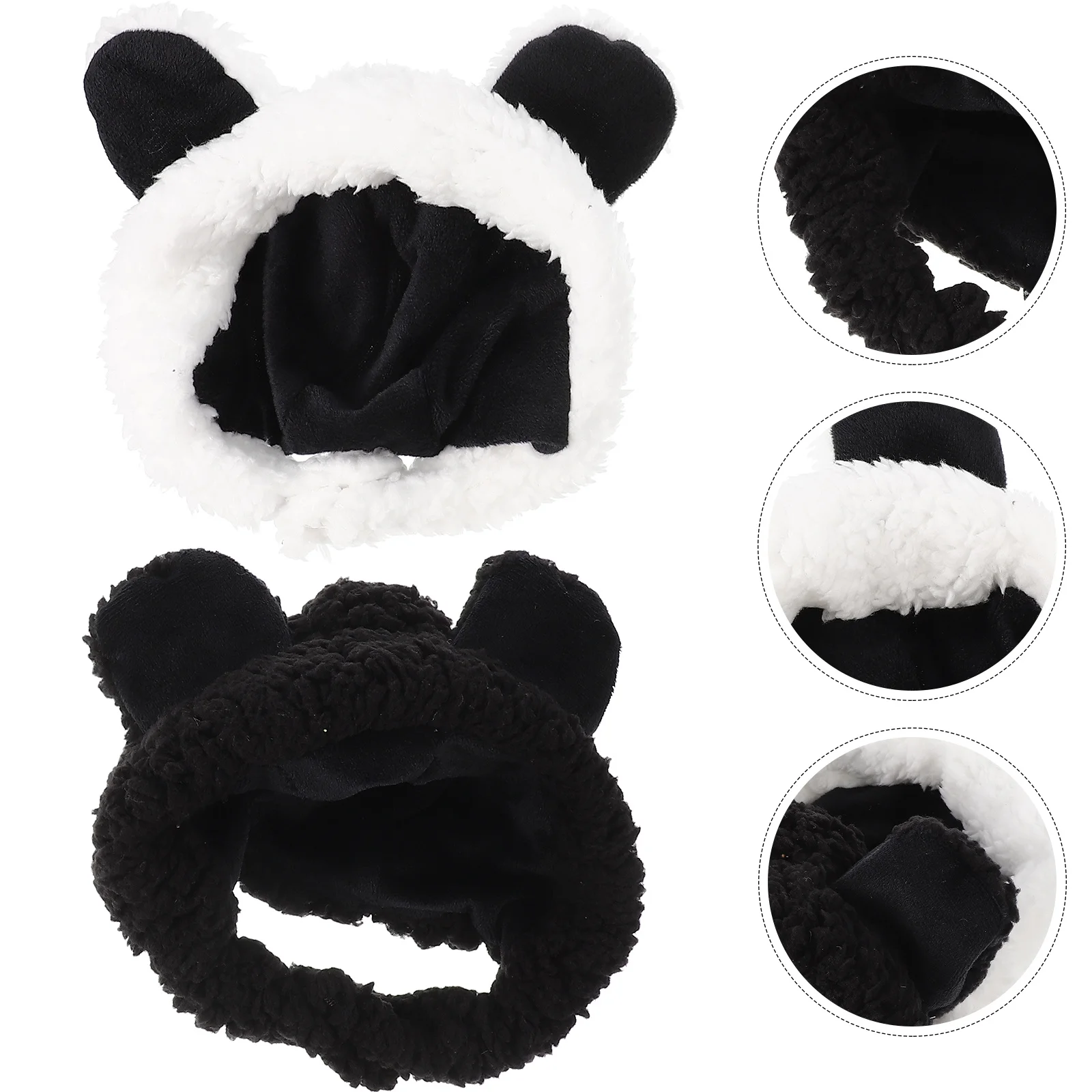 

2 Pcs Pet Cute Hat Warming Cap for Pets Protective Headwear Lovely Cover Hook Fashion