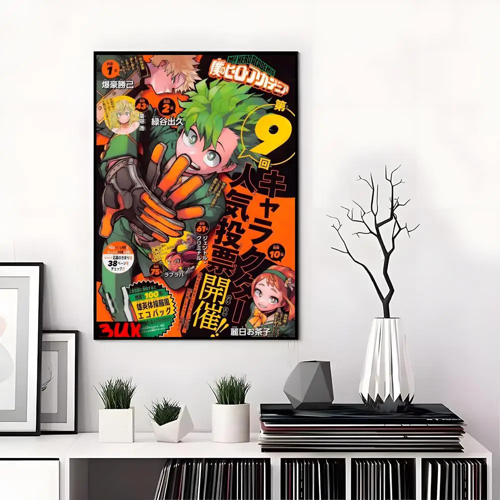 M-My Hero Academia Poster Hochauflösende Poster-Aufkleber, geeignet für Schlafzimmer, Wohnzimmer, Heimdekoration – Detail 15