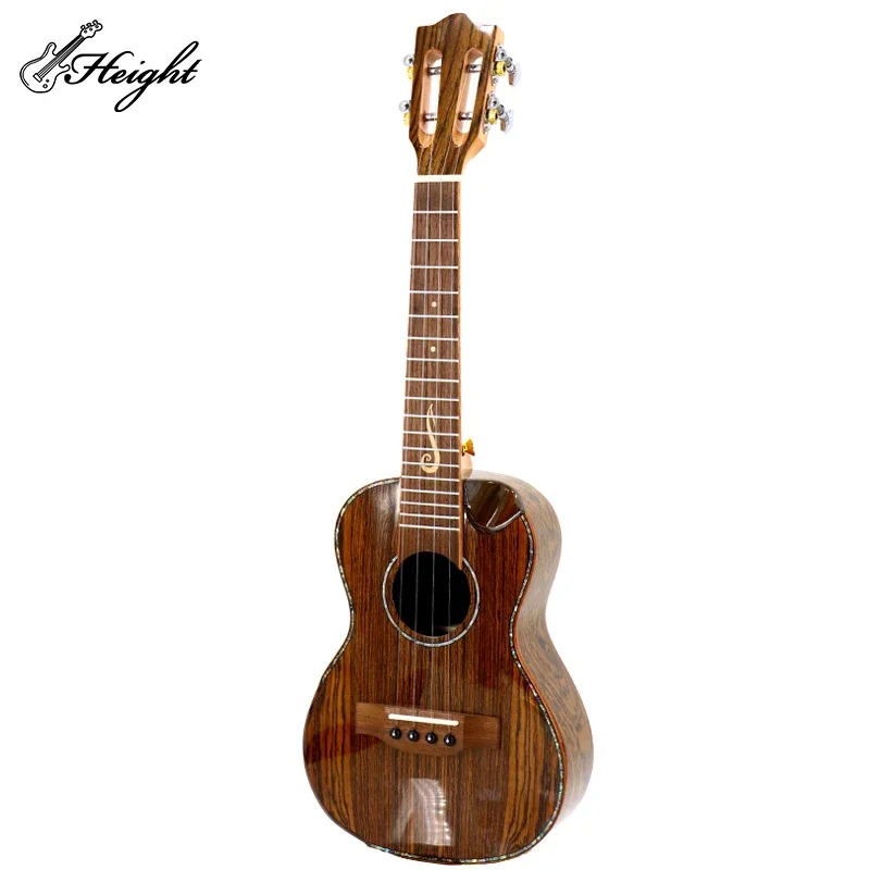 Ukulele 23'' Walnut Acrylic Pearl Okoume Classical Headstock Walnut Ukulele Guitar Hand Made Ukulele