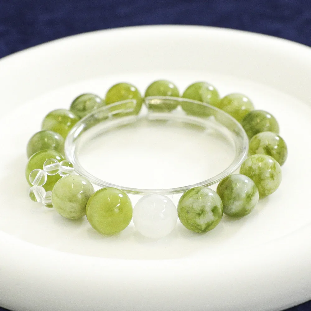 

Natural Qingti Milk Cover Moonstone Crystal Bracelet Simple, Fresh, Fashion Light Luxury Women's Bracelet, Accessories, Gifts