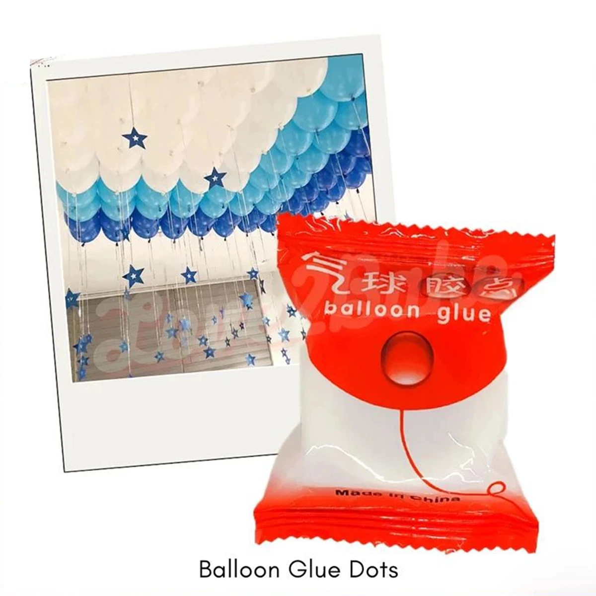 1pc 100dots Balloon Glue Dots Double Sided Balloon Sticky Dot Tape Adhesive Dots Sticker Glue Point for DIY Crafting Party Decor