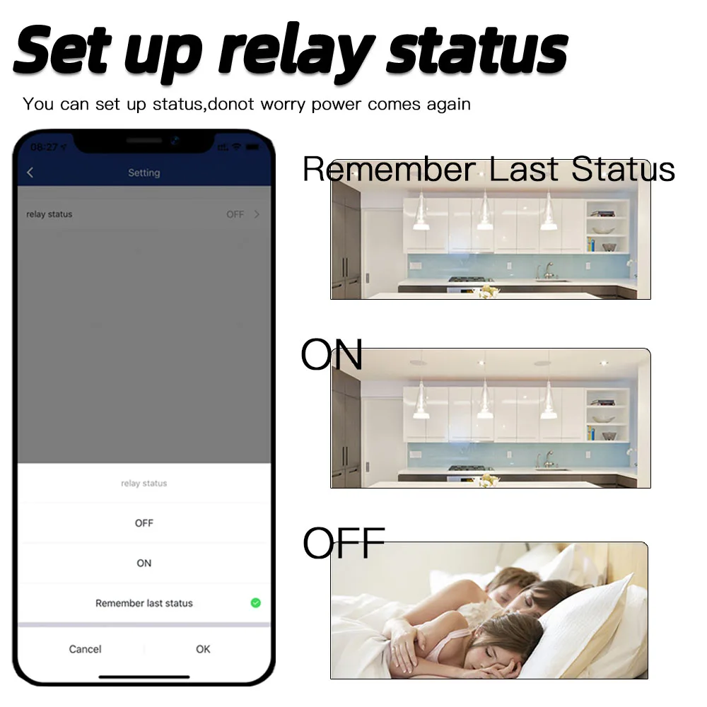 Tuya WiFi Smart Switch RF Wireless Push Button Light Switch 433MHz Wall Panel 110V 220V 10A Timing Relay Module for Alexa,Google