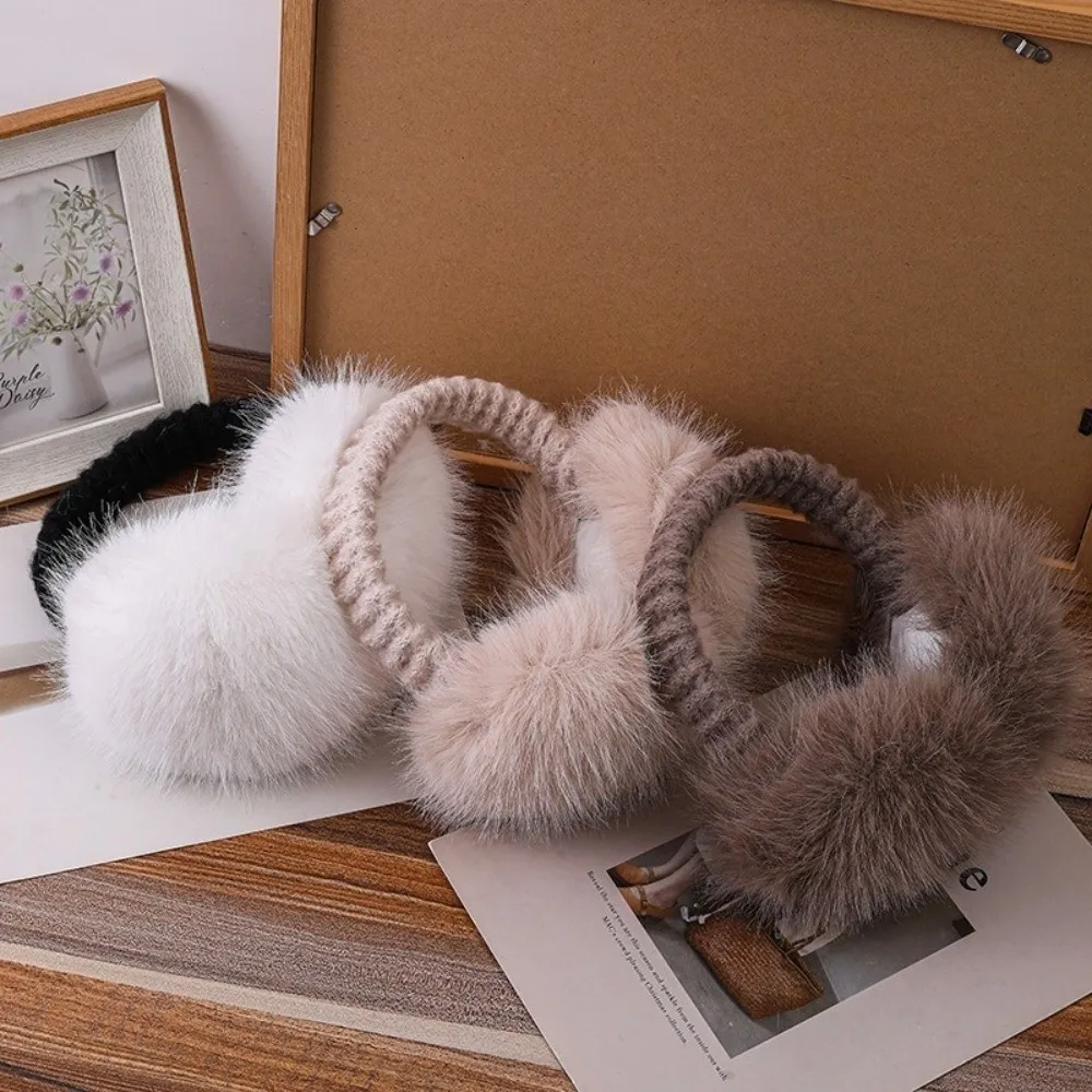 Fashion Warm Winter Earmuffs Faux Fur Soft Earflap Protection Cold Protection Folding Ear Warmer Outdoor
