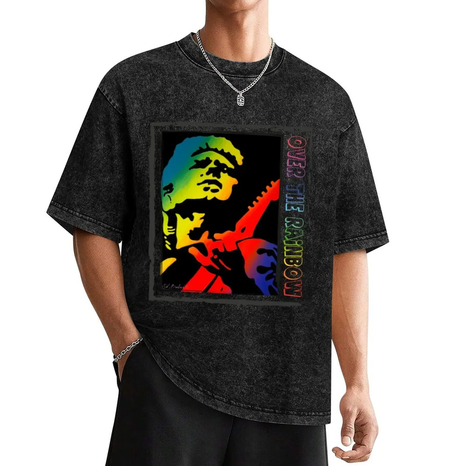 Over The Rainbow Billy Thorpe T-Shirt baggy shirts summer tops graphic tee shirt oversizeds anime shirts men