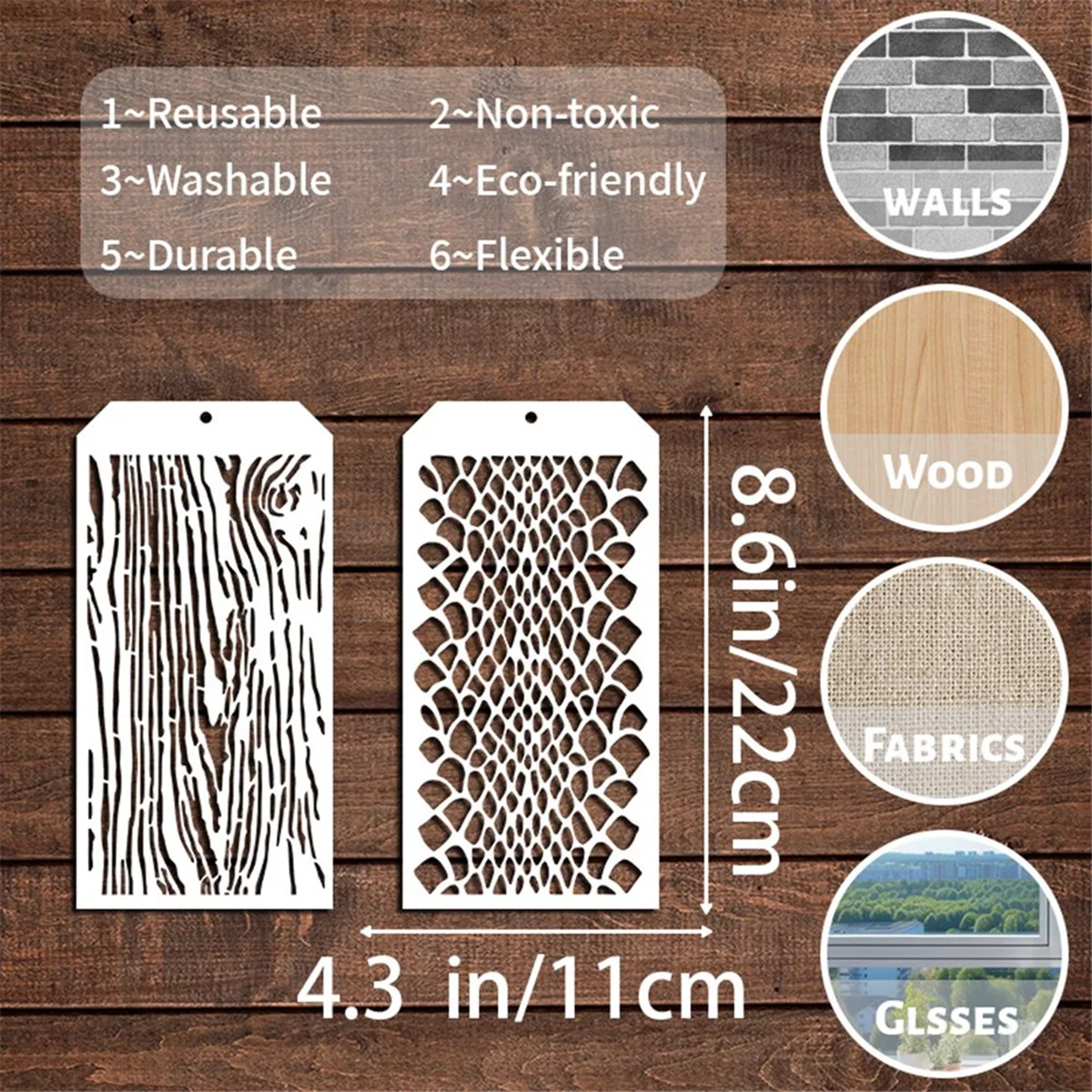 AT77 12-компонентные трафареты для поделок, многослойные трафареты в кирпичную точку, трафареты с художественной текстурой для рисования на изготовлении карточек