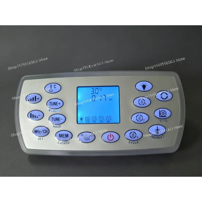 

For Kingston/Monalisa/Mesda LX Heater Hot Tub LED Digital Panel KL8-3H Spa Keypad White Lock Backside Replacement
