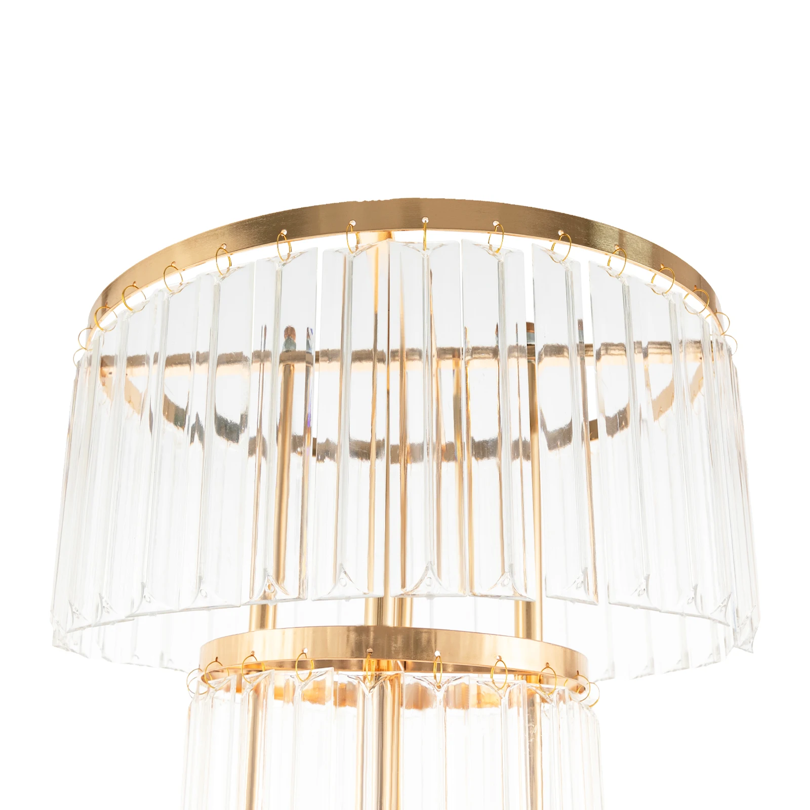 5 طبقات حامل زهور مادة كريستال أكريليك لتزيين مرحلة الزفاف وعيد الميلاد