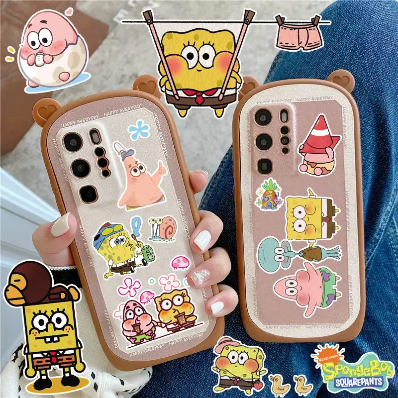 100 Stück Spongebob Schwammkopf Aufkleber Cartoon niedlichen Patrick Star Computer Handy hülle Gepäck Notebook Aufkleber Großhandel