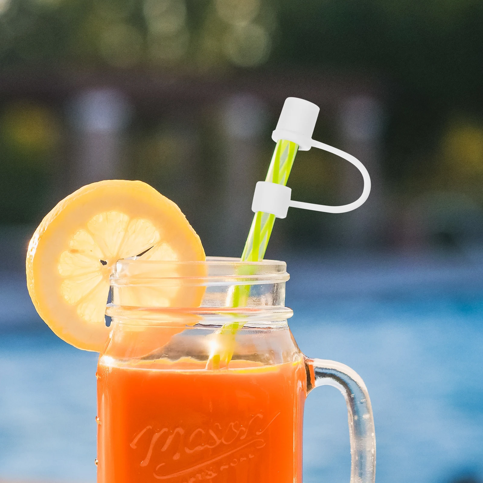 

4pcs Silicone Dust Plugreusable Drinking Straw Tips Protector Straw Stopper Cover Cap Flower Shaped Sleeve End Protectors Small