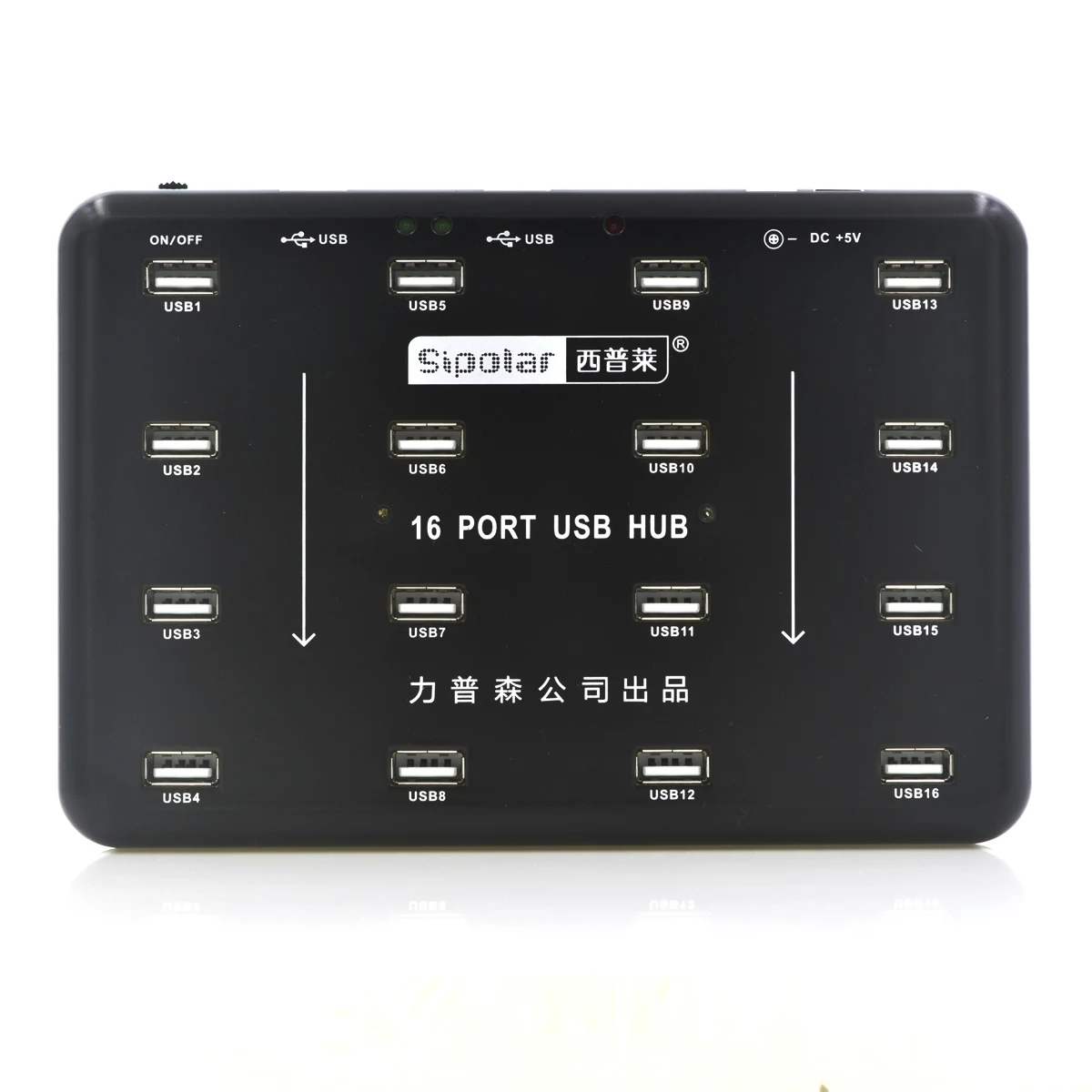 Sipolar A-100 16 Ports USB2.0 Duplicator Hub USB Copier Supports U-Disk TF Card Reader Batch Production Testing with Software