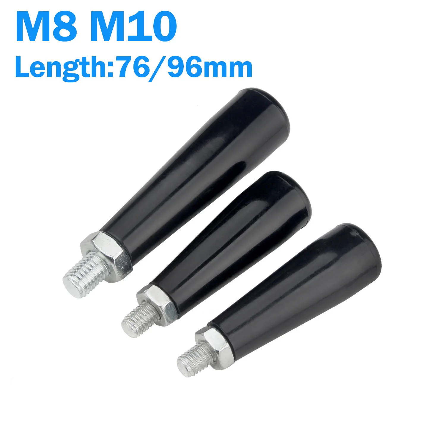 M8 M10 Straight Handle Revolving Handwheel Machine Handle Hand Wheel Screws Male Threaded Stem For Milling Machine Thumb Screw
