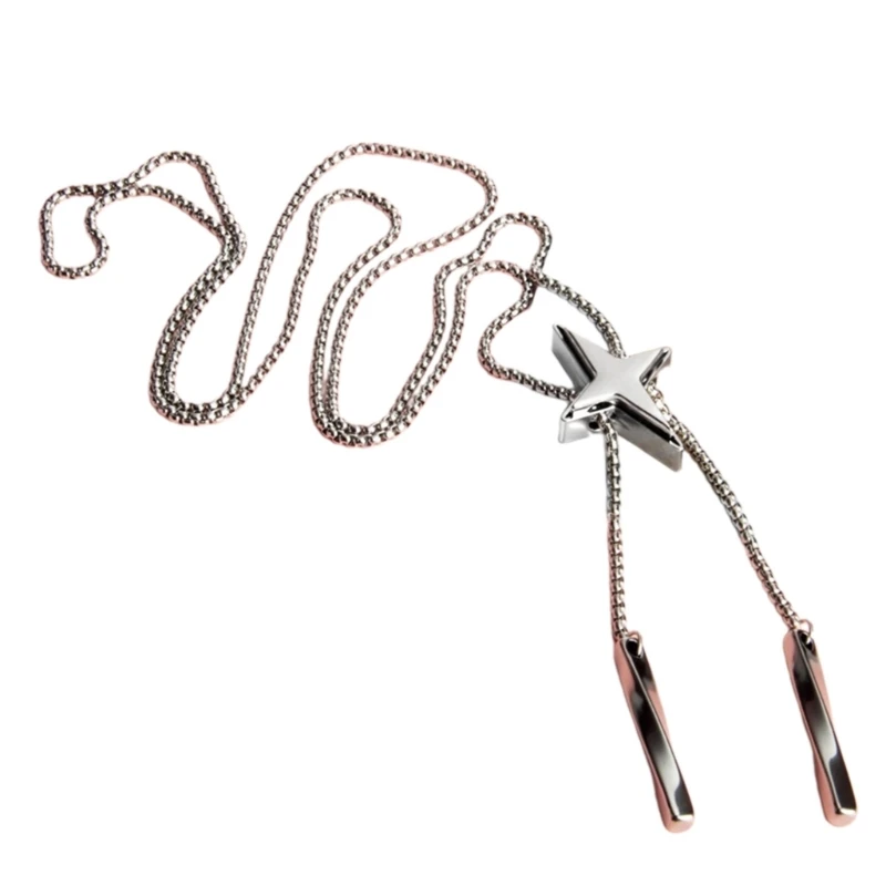 

Cool Necklace Present for Girls Bolo Tie Necklace Clavicle Chain with Star Drop Shipping