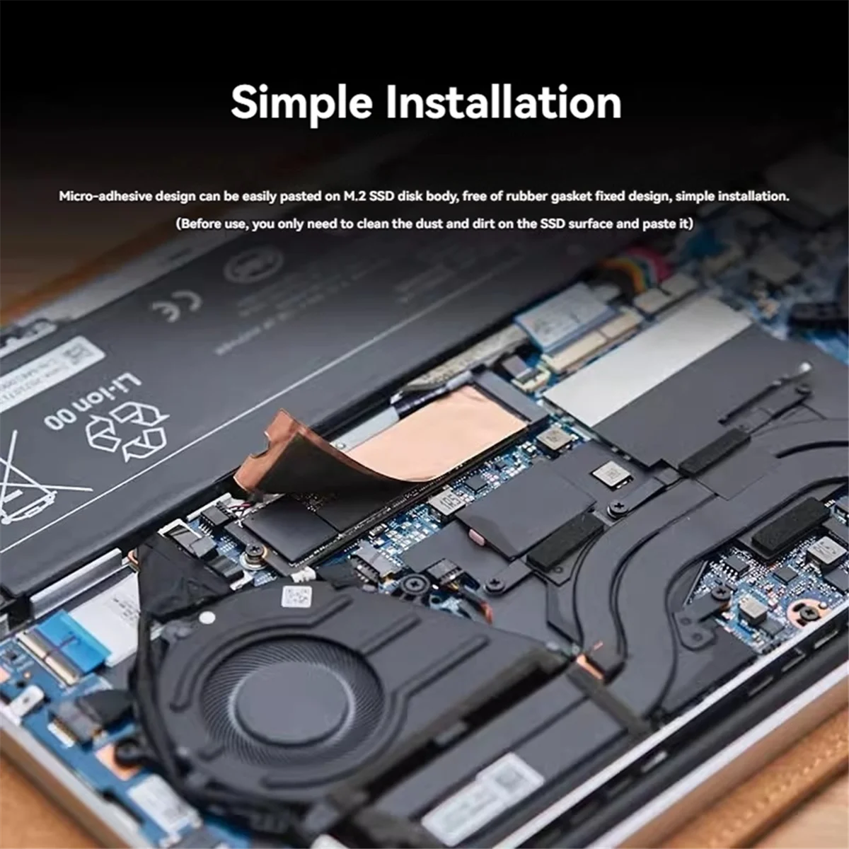 FZFZ SSD медный радиатор кулер жесткий диск охлаждающая наклейка термоподставка для настольного ноутбука