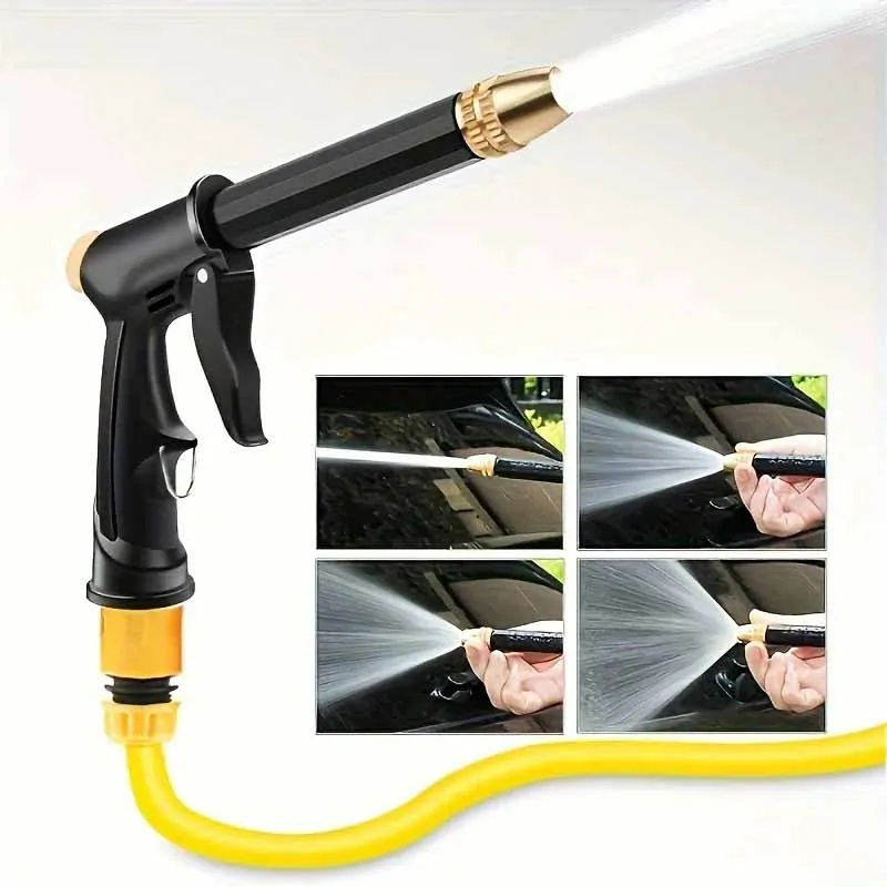 Hochdruck-Wasserpistole, Autowasch-Wasserpistolen-Set mit Verstellbarer Düse, Autowaschpistole, Gartenreinigung, Bewässerungsdüse