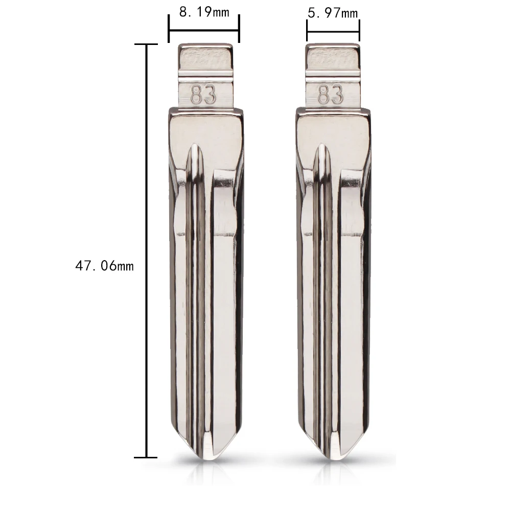 KEYYOU NO.83 Metal Uncut puste odwróć składane ostrze klucza pilota zdalnego sterowania wymiana samochodu puste SX9 klucz ostrze dla Peugeot Citroen