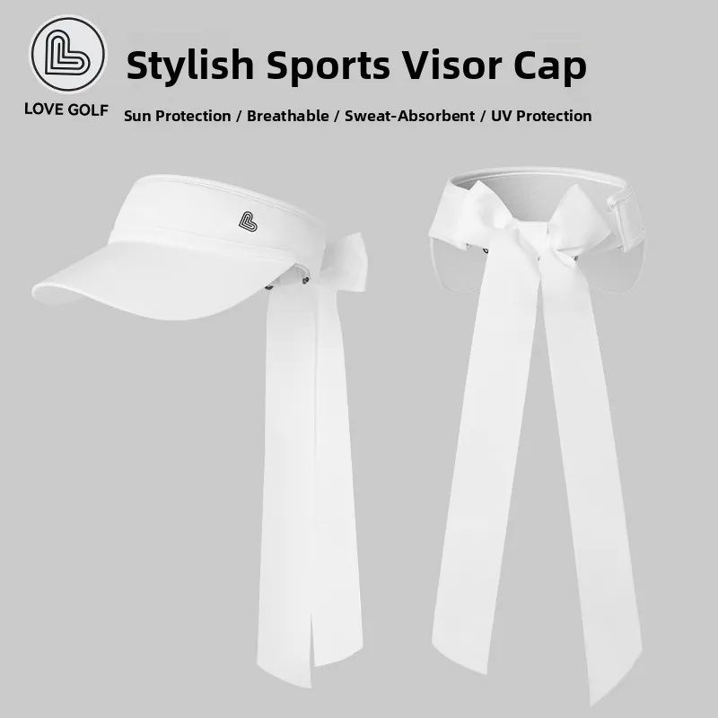 lovegolf-chapeau-de-soleil-de-golf-pour-femme-respirant-a-visiere-ouverte-pour-tennis-badminton-protection-solaire-casquette-de-sport-casquette-a-nœud