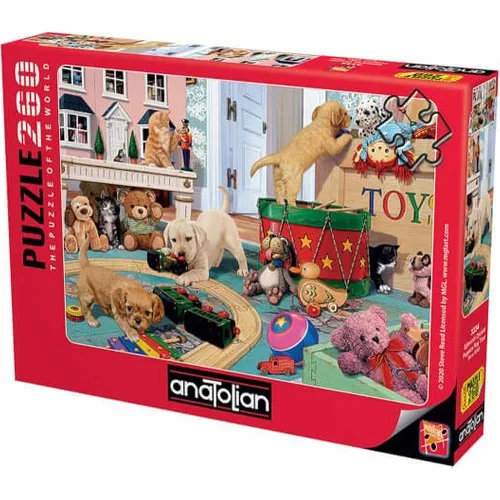 Anatolian Puzzel 260 Stuk Plezier Games/Puppies Spelen Tijd