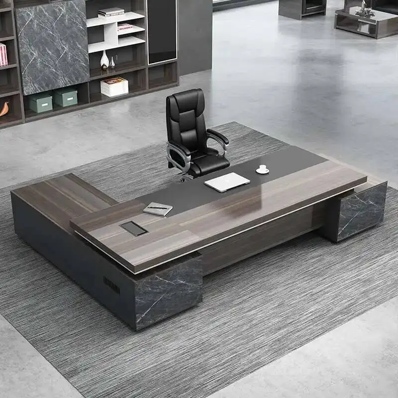 

Boss Organizer Computer Desks Minimalist Work Storage Combination Quality Office Desk Modern In Stock Floor Bureau Furniture