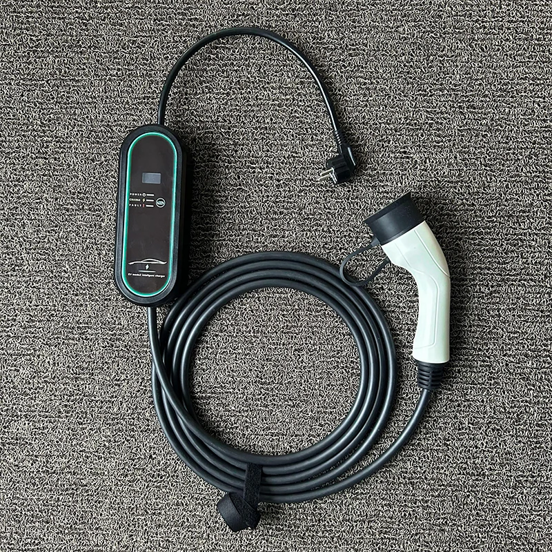 Портативное зарядное устройство для электромобилей типа 2, 16 А, 220 В, 3 кВт, 1 фаза Wallbox EVSE, быстрая зарядка, кабель 5 м TPE, EU Schuko для электромобиля IEC 62196-2
