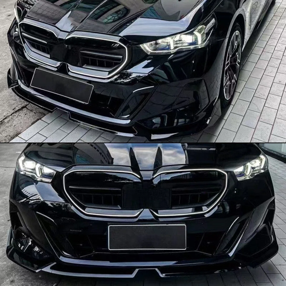 Für BMW 5er I5 G60 G61 M60 Style 2024+ Facelift Frontgrill Nierengrill M Sport 530i 540i 550e mit LED-Beleuchtung