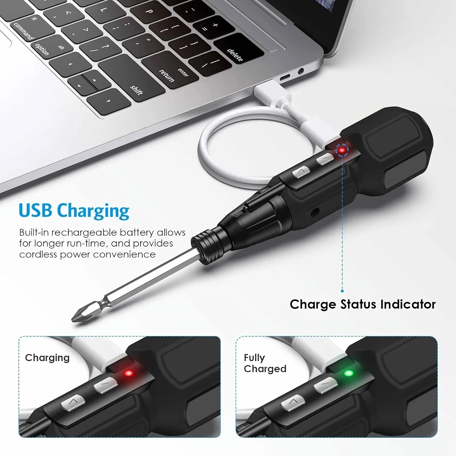 Electric Screwdriver Rechargeable Cordless Screwdriver Quick Electric Tool Home Small Electric Kit Repair Tool Electrician Repai
